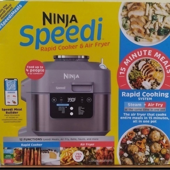 Ninja Speedi Rapid Cooker & Air Fryer 6qt .12-in-1 Functionality New - Picture 1 of 2